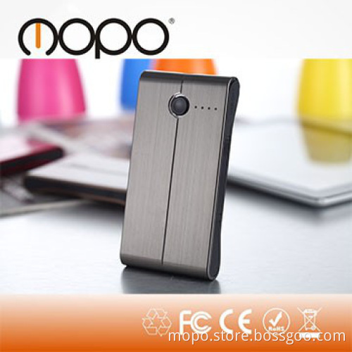 aluminum alloy & polymer mobile power bank of 2USB